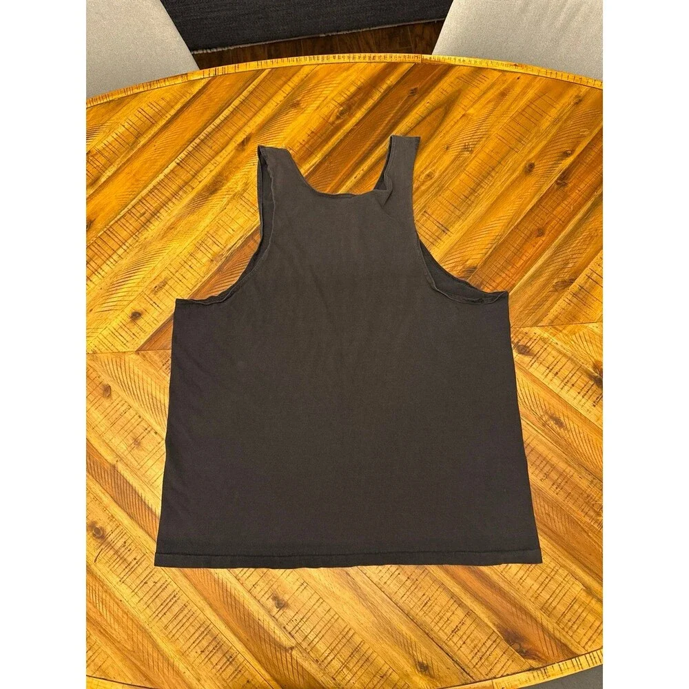 Vintage 90s Y2K Nike Just Do It Tank Top Men’s XL Faded Black Distressed Graphic